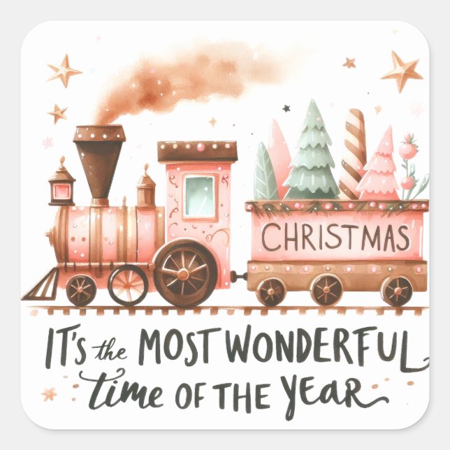 Sticker Carré Noël (Devant)