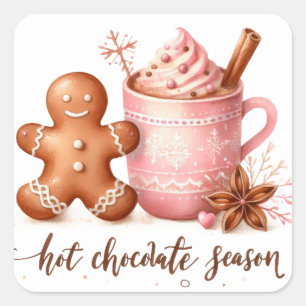 Sticker Carré Noël