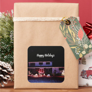 STICKER CARRÉ NOËL DANS LA CARTE VOISINE