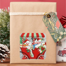 Sticker Carré Noël de Noël