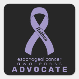 Sticker Carré noir pour défenseur du cancer de l'o