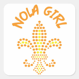 Sticker Carré NOLA Girl