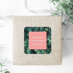 Sticker Carré Nom commercial botanique tropical