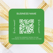 Nom d'entreprise vert forêt qr code site web