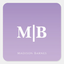 Nom du monogramme personnalisé Lilac
