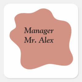 Sticker Carré Nom du titre