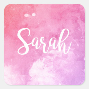 Sticker Carré Nom Sarah