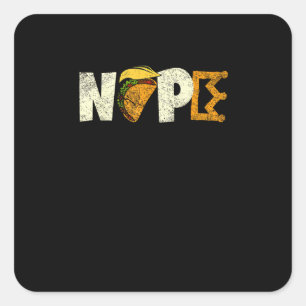 Sticker Carré Non, pas de rois en Amérique, nous sommes le peupl