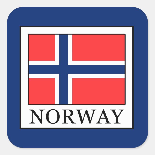 Sticker Carré Norvège (Devant)