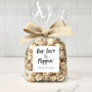 Sticker Carré Notre Amour est la Faveur du mariage de Poppin