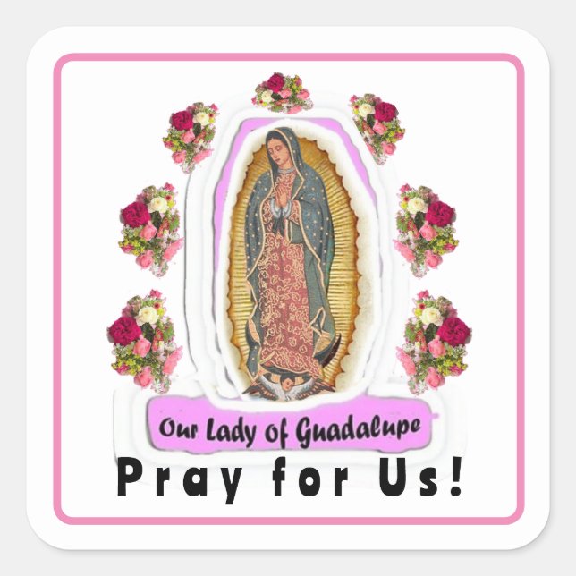 Sticker Carré Notre-Dame de Guadalupe (Devant)