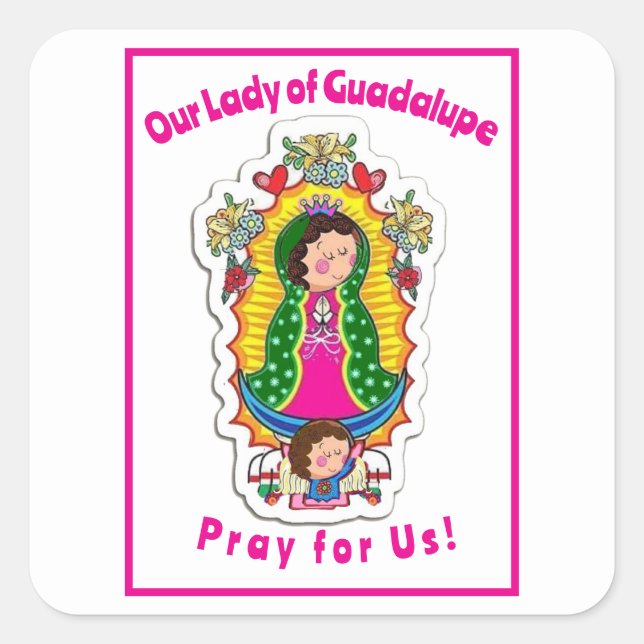 Sticker Carré Notre-Dame de Guadalupe (Devant)