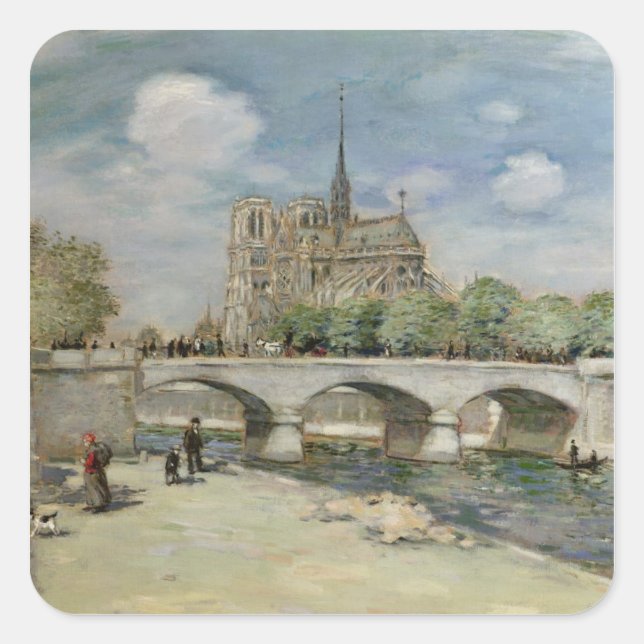 Sticker Carré Notre Dame de Paris, c.1900 (Devant)
