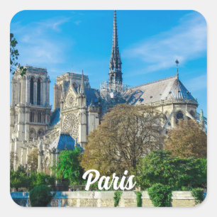 Sticker Carré Notre Dame de Paris en France