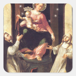 Sticker Carré Notre-Dame Du Rosaire Vénéré À Pompéi