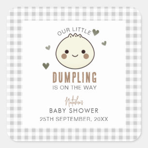 Sticker Carré Notre petit Baby shower neutre pour les femmes