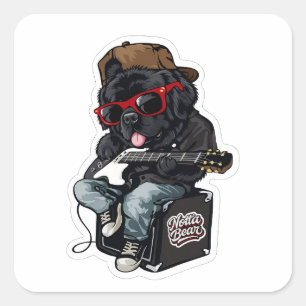 Sticker Carré Notta Bear qui déchire