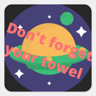 Sticker Carré N'oubliez pas votre tour