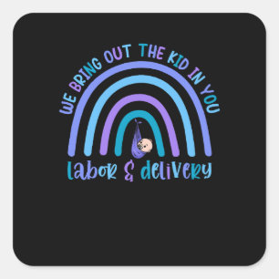 Sticker Carré Nous Apportons L'Enfant En Toi