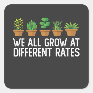 Sticker Carré Nous Augmentons Tous À Des Taux Différents