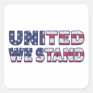 Sticker Carré Nous sommes unis