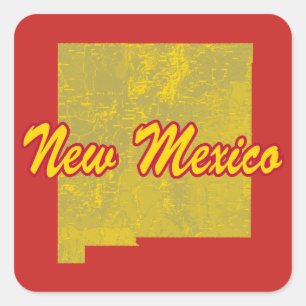 Sticker Carré Nouveau-Mexique