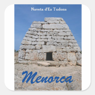 Sticker Carré Noveta d'ES Tudons, Minorque
