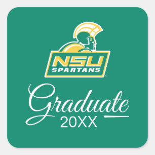 Sticker Carré NSU Spartans Diplômé