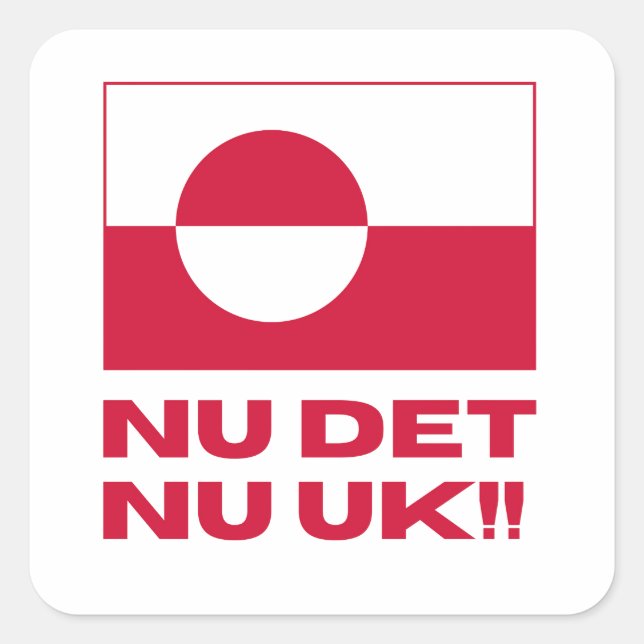 Sticker Carré Nu Det Nu Uk Make America Go Away (Devant)