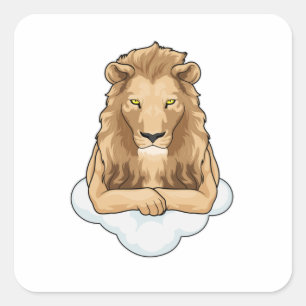 Sticker Carré Nuages de Lion