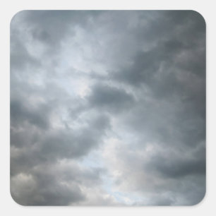 Sticker Carré Nuages de tempête en panne