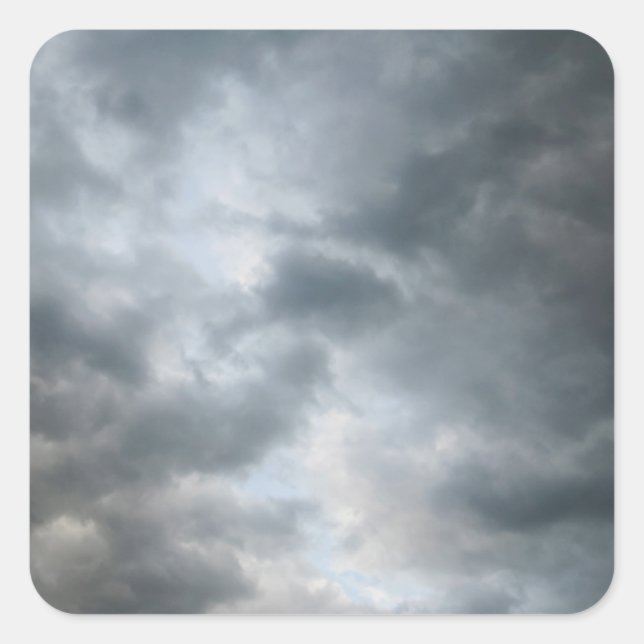 Sticker Carré Nuages de tempête en panne (Devant)