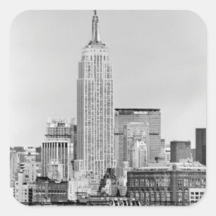 Sticker Carré NYC Skyline IV