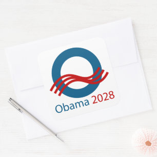 Sticker Carré Obama pour le président 2028