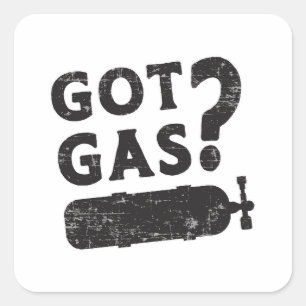 Sticker Carré Obtenir Gaz Plongée Plongée Plongée Océan Eau prof
