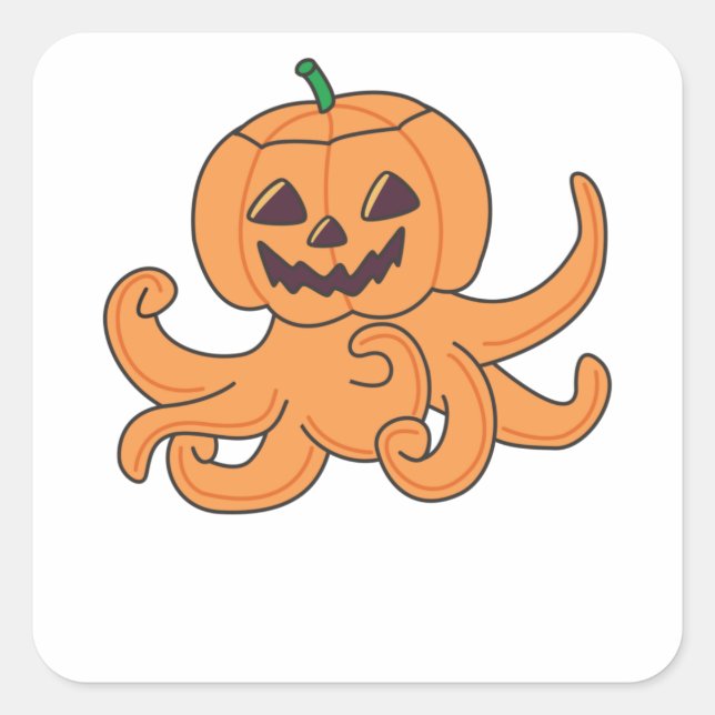 Sticker Carré Octopus (Devant)