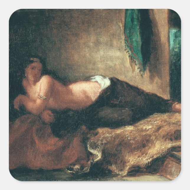 Sticker Carré Odalisque (Devant)
