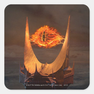 Sticker Carré Oeil de tour de Sauron