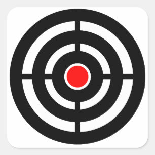 Sticker Carré Oeil sur la cible - copie de boudine