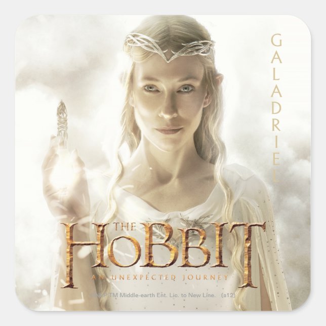 Sticker Carré Oeuvre d'édition limitée : Galadriel (Devant)