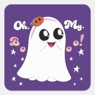 Sticker Carré Oh. Mon. Boo !