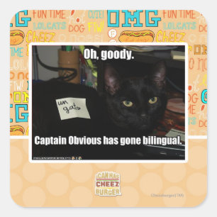 Sticker Carré Oh, mon dieu.