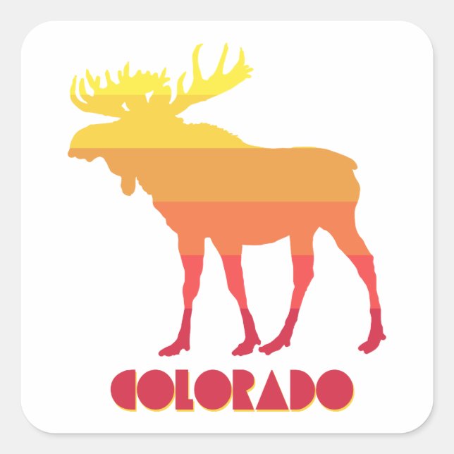 Sticker Carré Oie du Colorado (Devant)