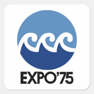 Sticker Carré Okinawa Expo 75