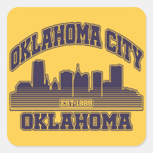 Sticker Carré Oklahoma City, Oklahoma