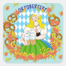 Oktoberfest, fille et bière