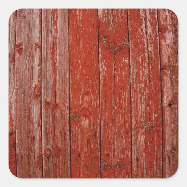 Sticker Carré Old red (Devant)