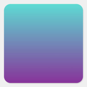 Sticker Carré Ombre violette turquoise