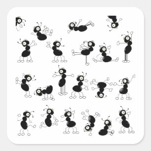 Sticker Carré On peut danser