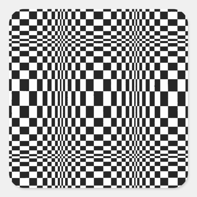 Sticker Carré OP -Art #1 à Emporio Moffa (Devant)